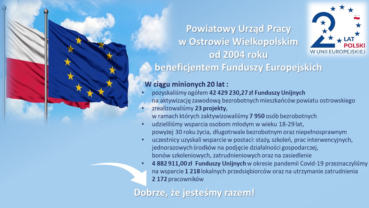 PUP Ostrów Wlkp.20 lat UE- zrealizowane działania