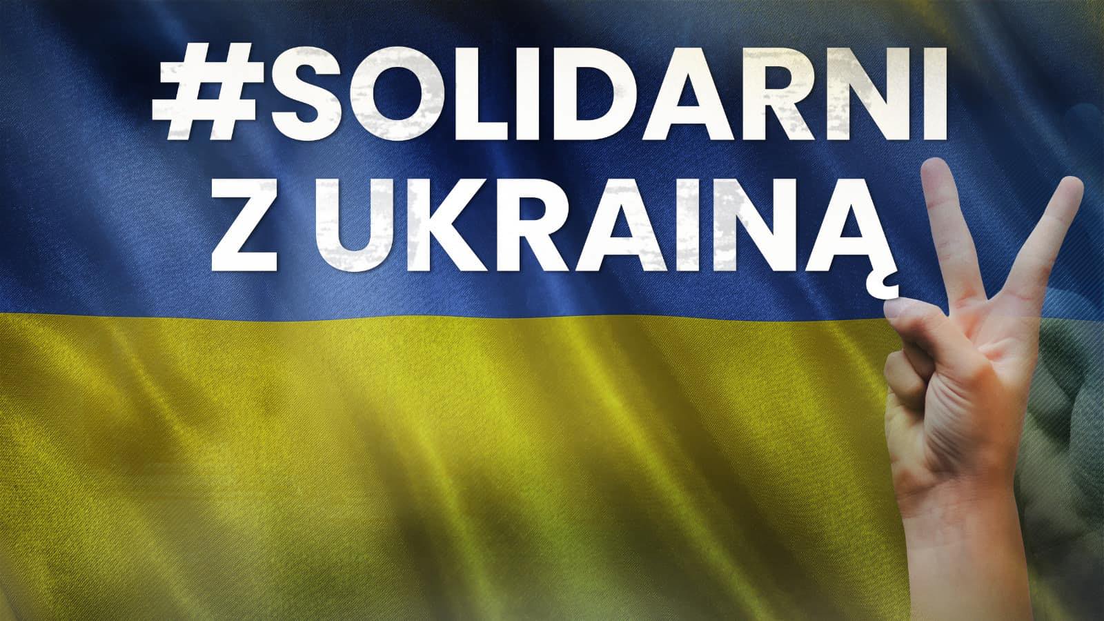 Flaga Solidarni z Ukrainą