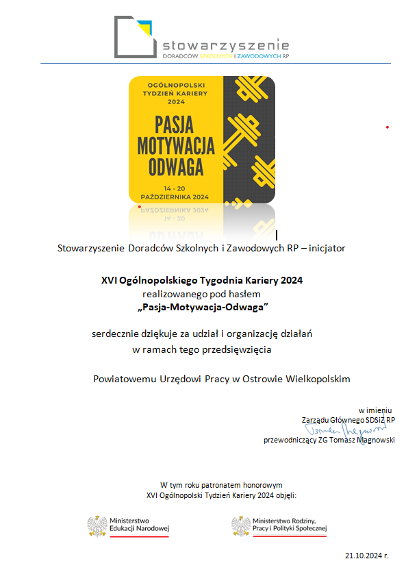 PODZIĘKOWANIE