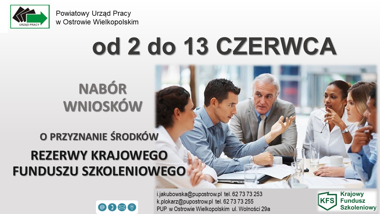 Zdjęcie artykułu Nabór wniosków o przyznanie środków z Rezerwy Krajowego Funduszu Szkoleniowego