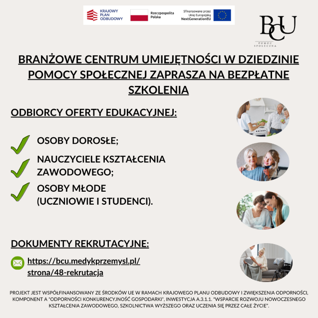 Zdjęcie artykułu Bezpłatne szkolenia w Branżowym Centrum Umiejętności